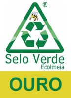 Selo verde ecolmeia ouro